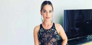 Emilia Clarke Once Flaunted Her Assets In A Black Bodysuit With A Plunging Neckline & Paired It With High Heels