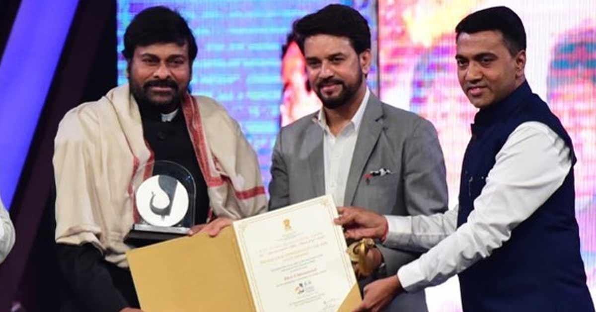 IFFI: Indian Film Personality award conferred on Megastar Chiranjeevi