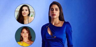 Janhvi Kapoor Faces An 'Oops' Moment In A Blue Satin Dress, Netizens Trolled For Wearing An Outfit With Safety Pins