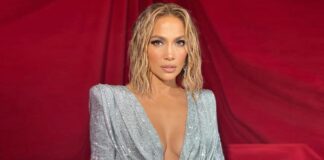 Jennifer Lopez Once Left Us Stunned In A Shimmery Silver Dress That Flaunted Her Assets & Toned Legs