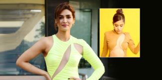 Kriti Sanon Dons A Neon Yellow Cut-Out Mini Figure-Hugging Dress, Netizens Troll & Compare Her With Uorfi Javed, Read On!