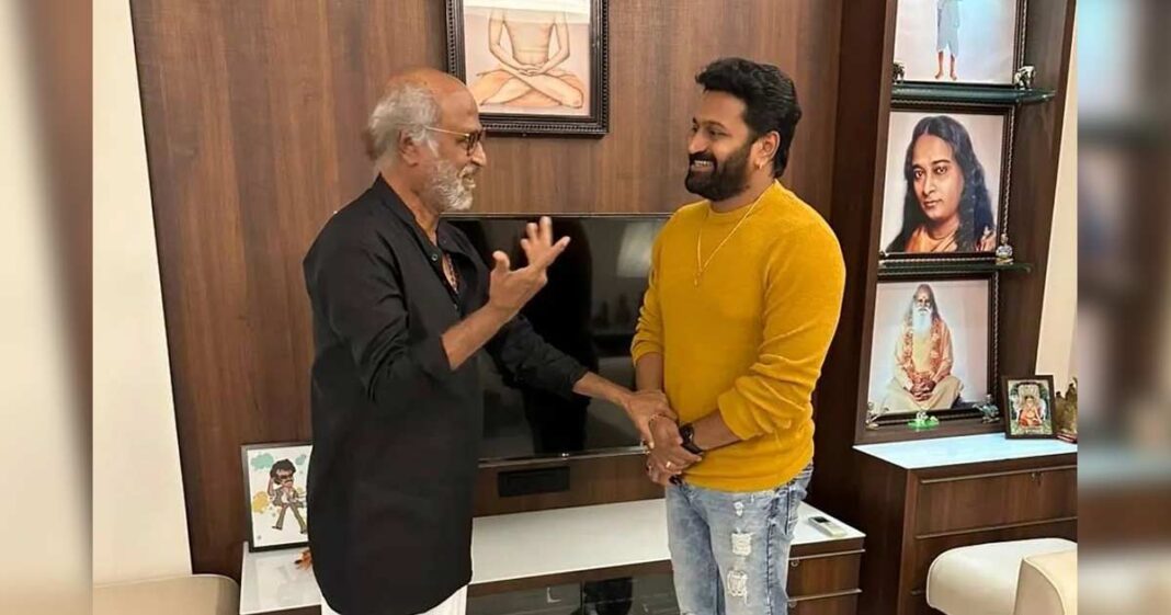 Kantara Fame Rishab Shetty Receives A Golden Memorabilia From Thalaiva ...