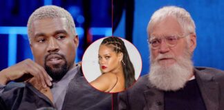 Speaking to David Letterman, Kanye blames Rihanna for domestic abuse