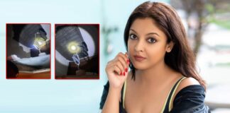 Tanushree Dutta Discovers A Broken Ceiling In Her Bedroom