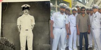 Chiranjeevi goes down the memory lane with naval cadet pic