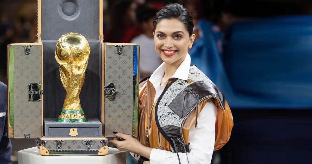 Deepika Padukone unveils FIFA World Cup trophy; don't miss her