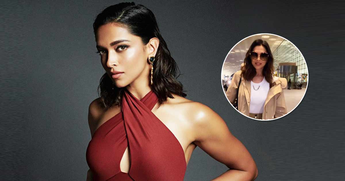 Deepika Padukone Makes A Stylish Entry At The Airport Ahead Of FIFA Cup Unveil