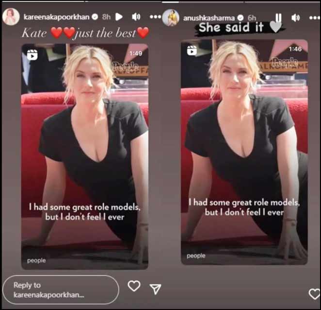 Kate Winslet Gets A Shoutout From Anushka Sharma & Kareena Kapoor Khan
