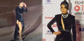 Kritika Kamra’s Discomfort In S*xy Black Gown Has Netizens Asking “Jab Sharam Aati Hai Ese Kapde Pahen Ne Me To Kyu Pahen Ti Jo”