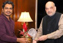 Nawazuddin Siddiqui pays a courtesy call on Amit Shah