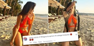 Neha Sharma In An Orange Cut-Out Bikini Lands In Controversy Amid Besharam Rang Row, Netizens Troll Her!