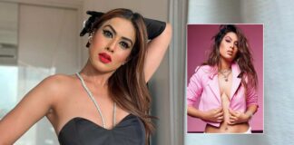 Nia Sharma Once Opted To Wear Only A Stylish Cropped Pink Jacket That Showed Off Her B**bs & Well-Toned Abs