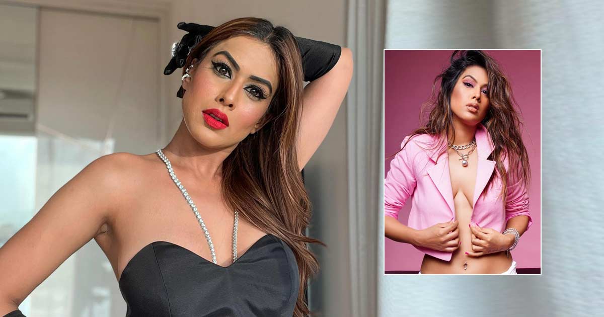 Nia Sharma Once Opted To Wear Only A Stylish Cropped Pink Jacket That Showed Off Her B**bs & Well-Toned Abs
