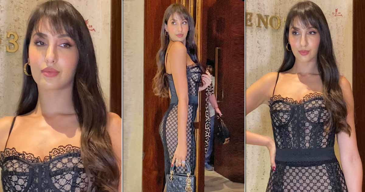 Nora Fatehi Stuns In A Bodycon Plunging Neckline Figure-Hugging Dress, Netizens Troll - Watch