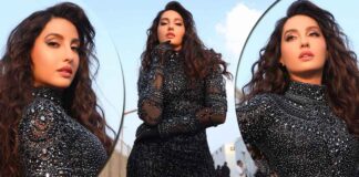 Nora Fatehi's Black Bejewelled Look Is Making Quite A Buzz At The Internet - Check Out!