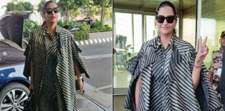 Sonam Kapoor Looks Uber Cool In A Striped Dress & Boots, Netizens Troll The Fashionista - Watch
