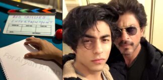 SRK wishes son Aryan for his debut project, says first one is always special