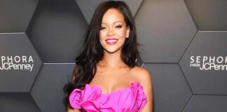 When Rihanna Left Little To Imagination With Her N*pples Popping Out In A Plunging Neckline Dress, Check Out!