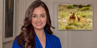 Dia Mirza shares rare sighting of Himalayan Marmot during film shoot