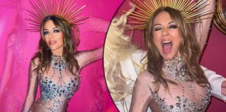 Elizabeth Hurley Rocks A Bejeweled N*de Bodysuit As She Welcomed The New Year