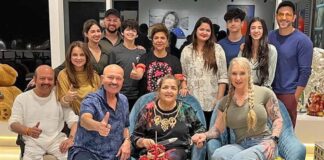 Hrithik, Saba Azad join family on Sunaina Roshan's birthday