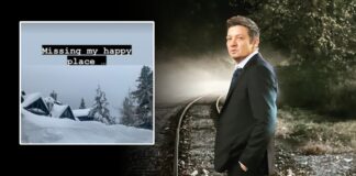 Jeremy Renner shares photo of snowy home from hospital, says he misses his happy place