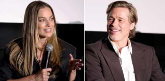 Margot Robbie says she shocked Brad Pitt with her improvised kiss in 'Babylon'