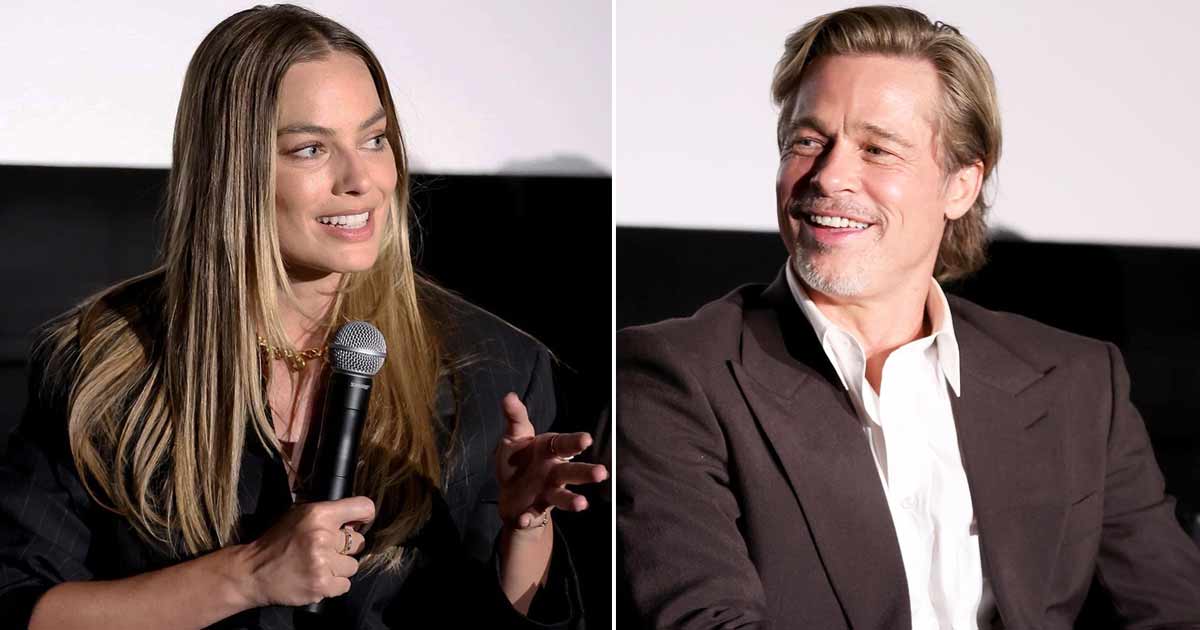 Margot Robbie says she shocked Brad Pitt with her improvised kiss in 'Babylon'