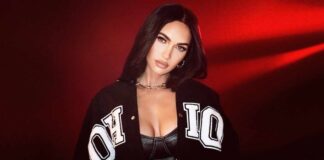 Megan Fox Once Dished Out Spicy Vibe In An Ice Blue Coloured Outfit With Rhinestone Detailing