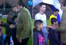Big B meets Ronaldo, Messi before PSG vs Saudi All-Star XI match, netizens go crazy