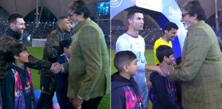 Big B meets Ronaldo, Messi before PSG vs Saudi All-Star XI match, netizens go crazy