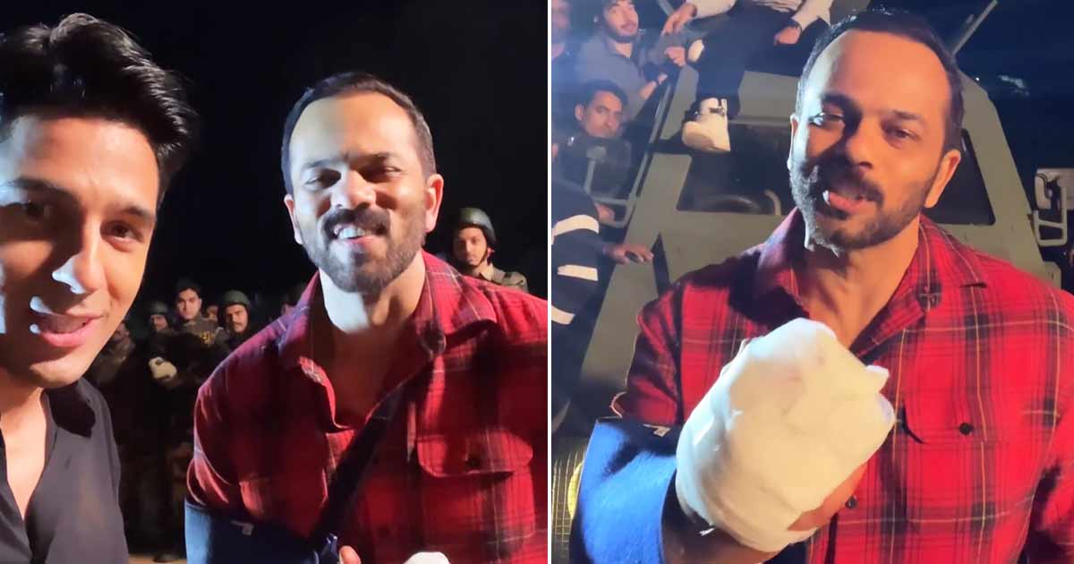 Rohit Shetty Gets Back To Work With A Bandaged Arm; Sidharth Malhotra In Awe Of Him