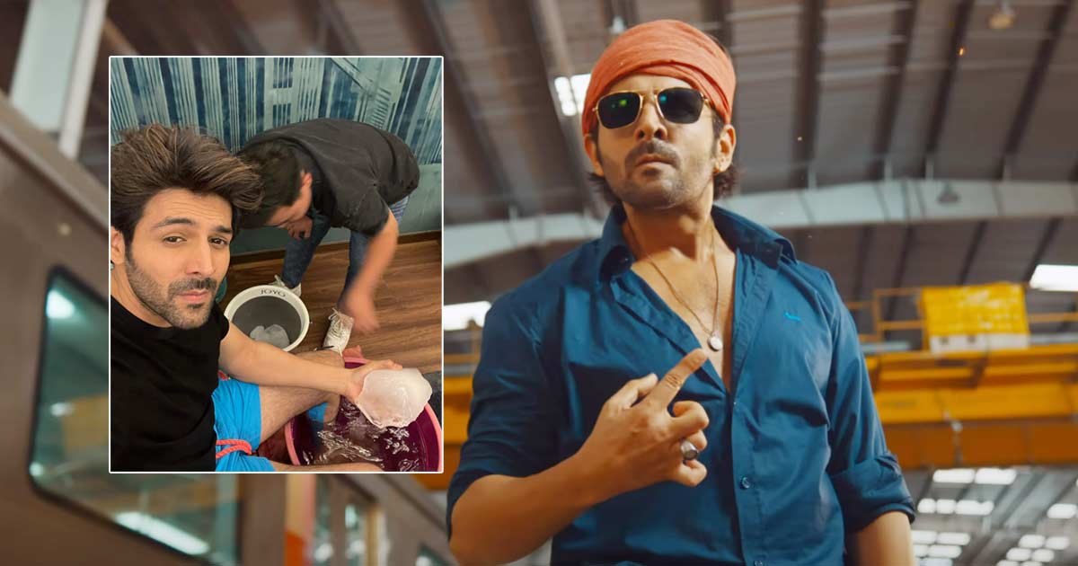 Kartik Aaryan Brings Ice Bucket Challenge Back In 2023 But With A Twist While Shooting For Shehzada's Song