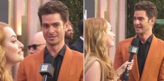 Spider-Man' Andrew Garfield flirting at Golden Globes