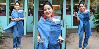 Uorfi Javed Spellbounds With Her Quirky Style Once Again As She Fashions A Top Out Of A Denim Pant While Netizens Troll Her Saying "Ranveer Kumar Ki Behen"