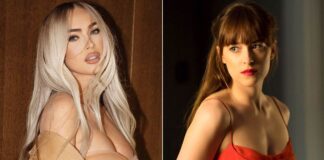 When Megan Fox Gave 'Denim-On-Denim' Look A Twist With A Cut-Out Neon Bodysuit Flaunting Her B**bs
