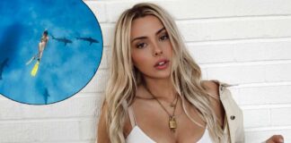 YouTuber Corinna Kopf Once Left A Major Thirst Trap In Black Thongs Exposing Her B*tt In A Sea Full Of Sharks!