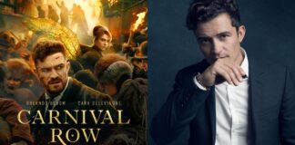 Actor Orlando Bloom describes the sets of Prime Video’s fantasy series Carnival Row as “beautiful, epic, and mercurial,”
