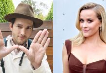 Ashton Kutcher & Reese Witherspoon’s Awkward Pose At 'Your Place Or Mine' Red Carpet