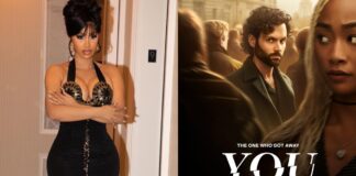 Cardi B reacts after her song is featured in 'You' Season 4