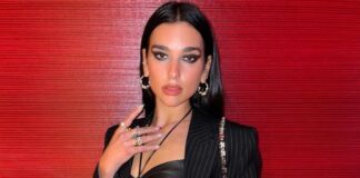 Dua Lipa Leaves Us All Drooling Over Her Latest Sheer Lacy Jumpsuit