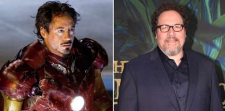 Iron Man Actor Robert Downey Jr Sticks Gum On Jon Favreau's Walk Of Fame