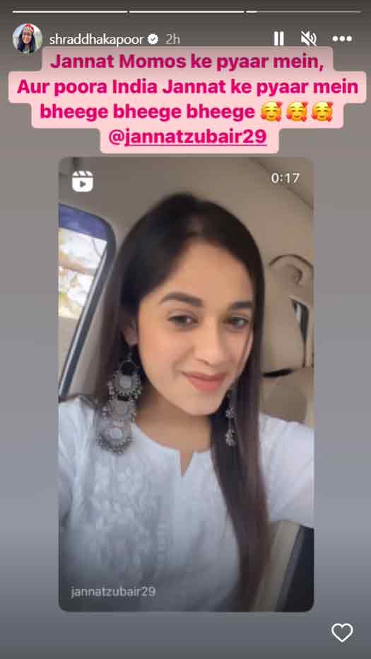 Jannat Zubair hops onto the 'Tere Pyaar Mein' trend; Shradhha Kapoor responds to it!