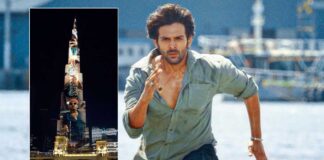Kartik Aaryan showcases promotional teaser of 'Shehzada' on Burj Khalifa