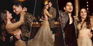 Kiara Advani Looks 24-Carat Gold ‘Bahu’ As She Dons A 98K Studded Swarovski Crystals At Her Sangeet, Check Out!