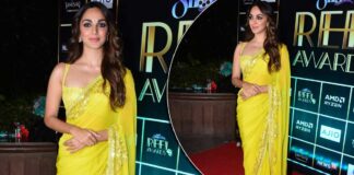 Kiara Advani Pulls Off A Strapless Broad Blouse With A Minimalist Yellow Saree With Embellished Borders & It Makes The Perfect 'Roka' Outfit, Check Out!
