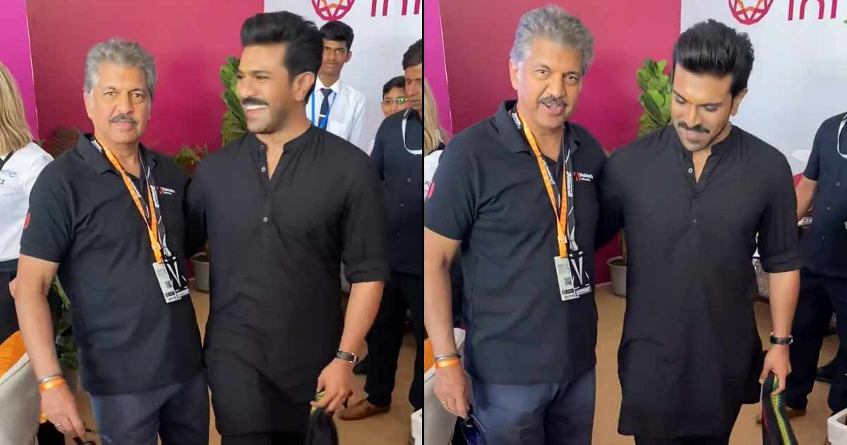 Ram Charan Teaches Anand Mahindra Hookstep Of 'Naatu Naatu'
