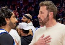 Ranveer gets photographed with Ben Affleck at NBA All-Star Celebrity Game 2023