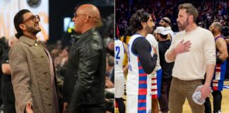 vivek Ranveer Singh Spotted Chatting VFX Of The Film 'Air' Starring Ben Affleck At The NBA All Star Night