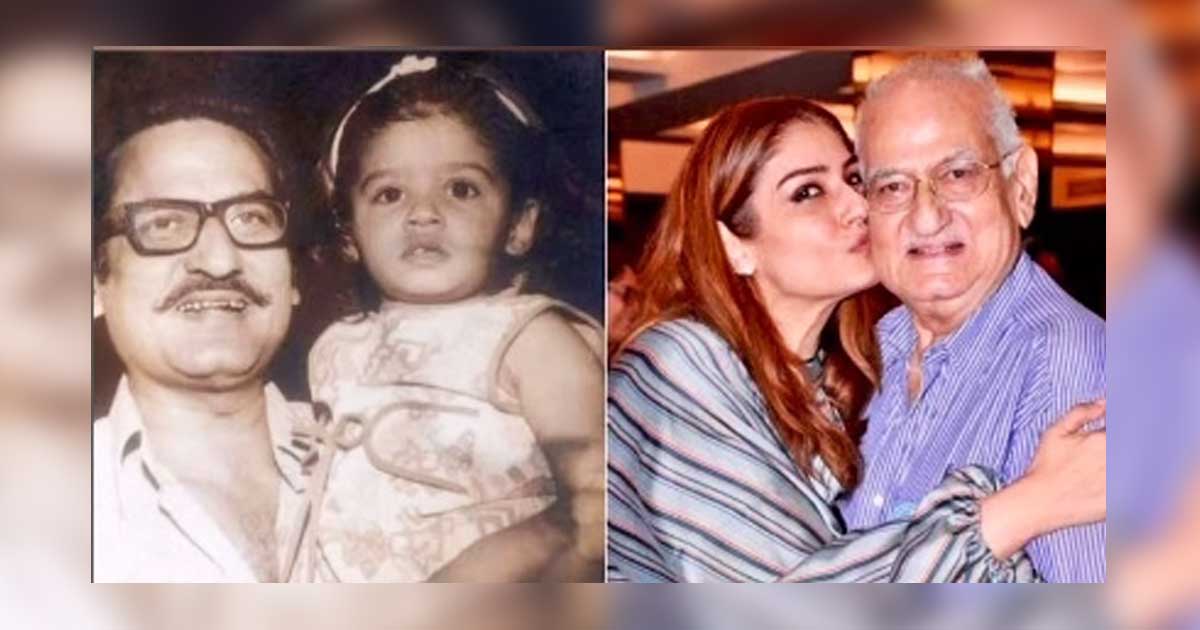 Raveena Tandon posts childhood pics as she remembers father on birthday